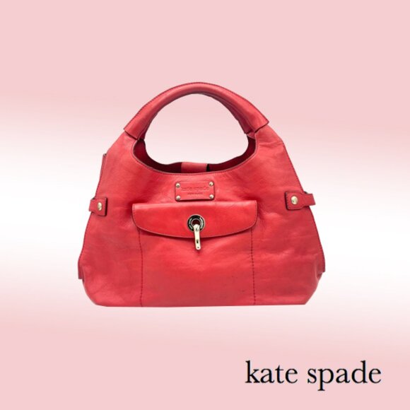 Kate Spade Kent Stevie Alessandra Shoulder Bag – Red Leather - Picture 1 of 11